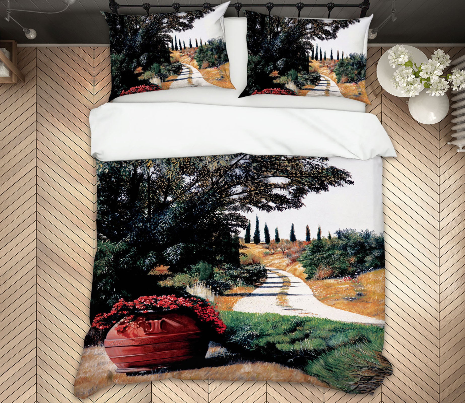 3D Tree Path 11065 Matthew Holden Bates Bedding Bed Pillowcases Quilt