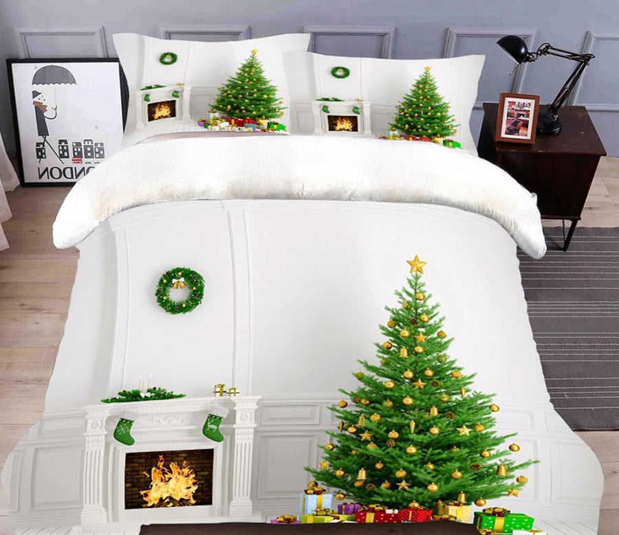 3D Christmas Tree 31237 Christmas Quilt Duvet Cover Xmas Bed Pillowcases