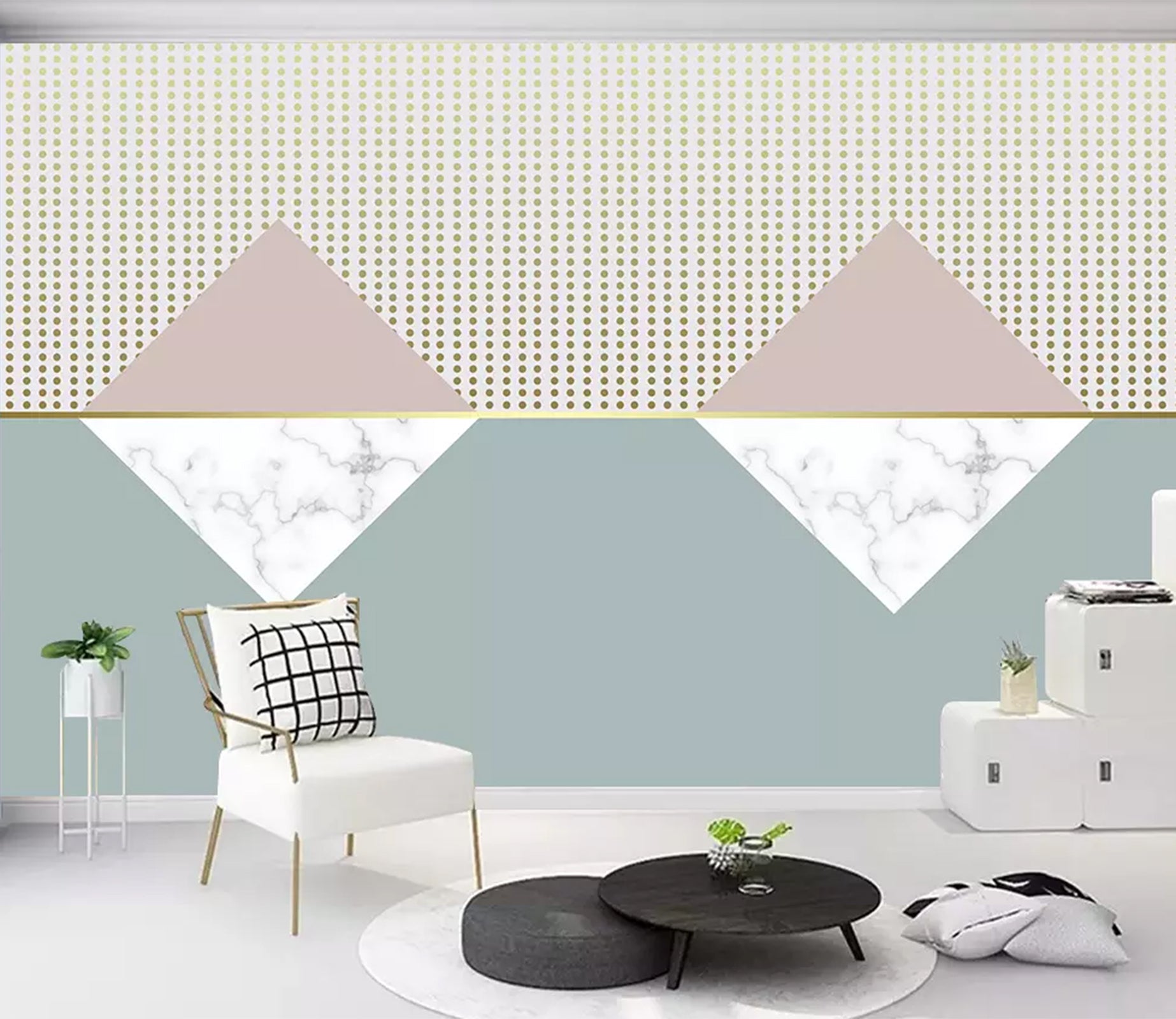 3D Colored Triangle WC44 Wall Murals Wallpaper AJ Wallpaper 2 