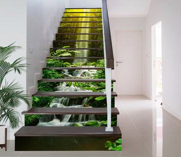 3D Sunny Cyan 209 Stair Risers