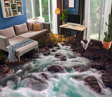3D Fierce Creek 859 Floor Mural  Wallpaper Murals Rug & Mat Print Epoxy waterproof bath floor