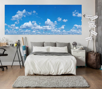 3D White Cloud 1061 Wall Sticker