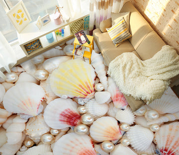 3D Pastel-colored Shells 451 Floor Mural  Wallpaper Murals Rug & Mat Print Epoxy waterproof bath floor