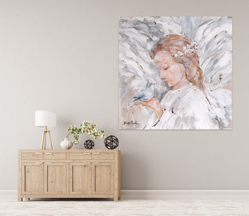 3D Wings Angel Girl Bird 098 Debi Coules Wall Sticker