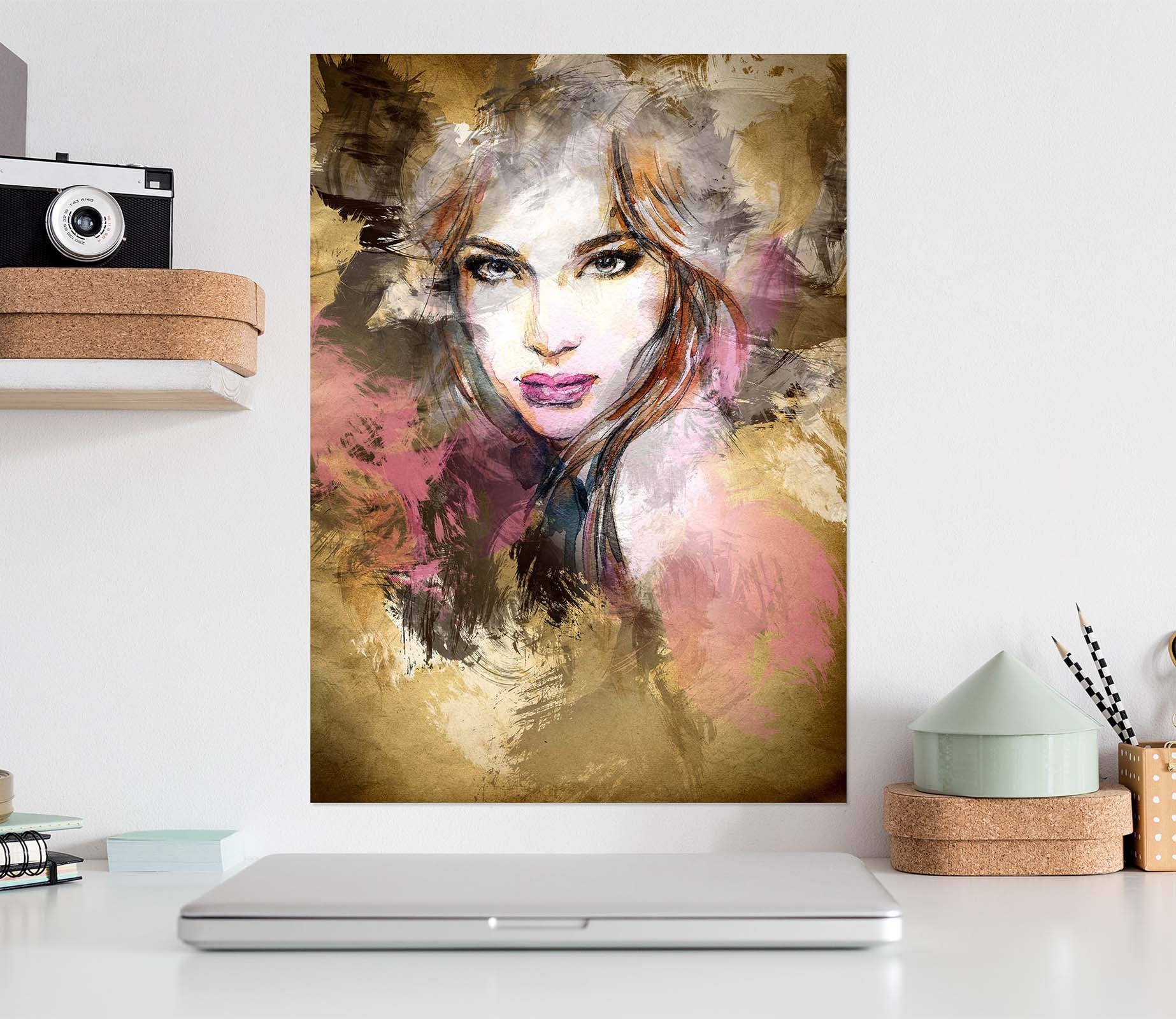 3D Graffiti Mature Woman 1008 Wall Sticker