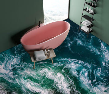 3D Waves Of The Sea 249 Floor Mural  Wallpaper Murals Rug & Mat Print Epoxy waterproof bath floor
