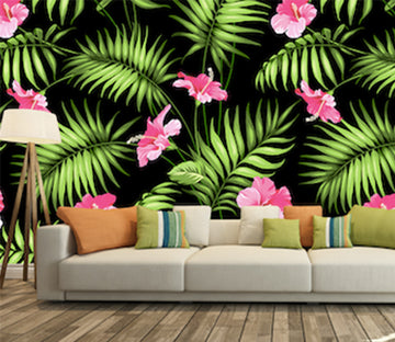 3D Pink Flowers WG167 Wall Murals