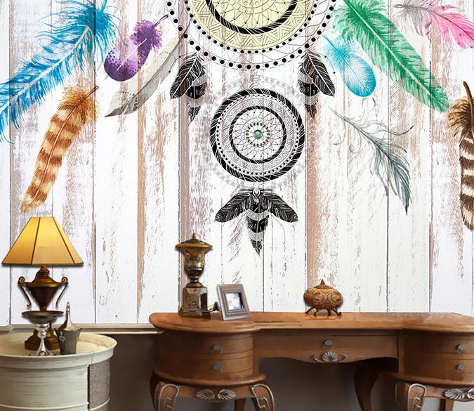 3D Feather 307 Wall Murals Wallpaper AJ Wallpaper 2 