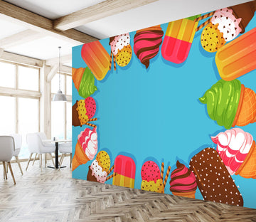 3D Bright Color Ice Cream 211 Wallpaper AJ Wallpaper 2 