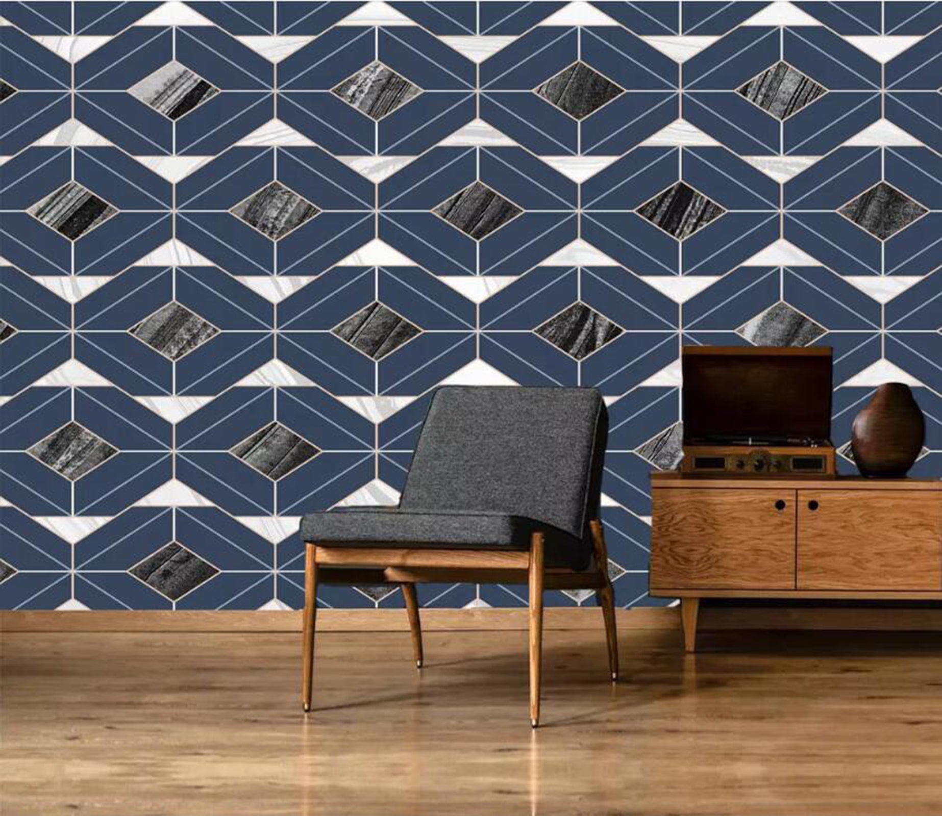 3D Geometric Piece WC40 Wall Murals Wallpaper AJ Wallpaper 2 