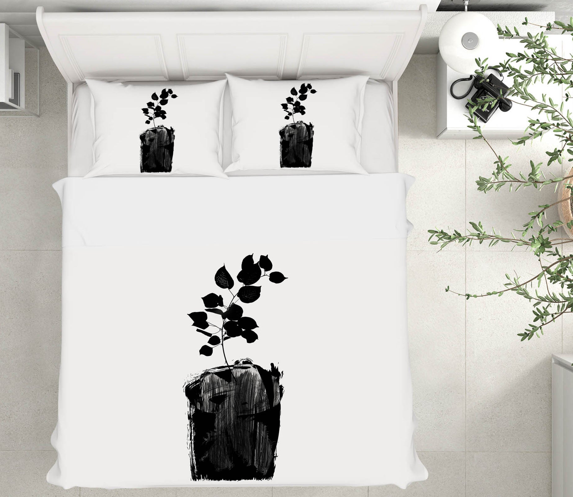 3D Graffiti Leaves 206 Boris Draschoff Bedding Bed Pillowcases Quilt