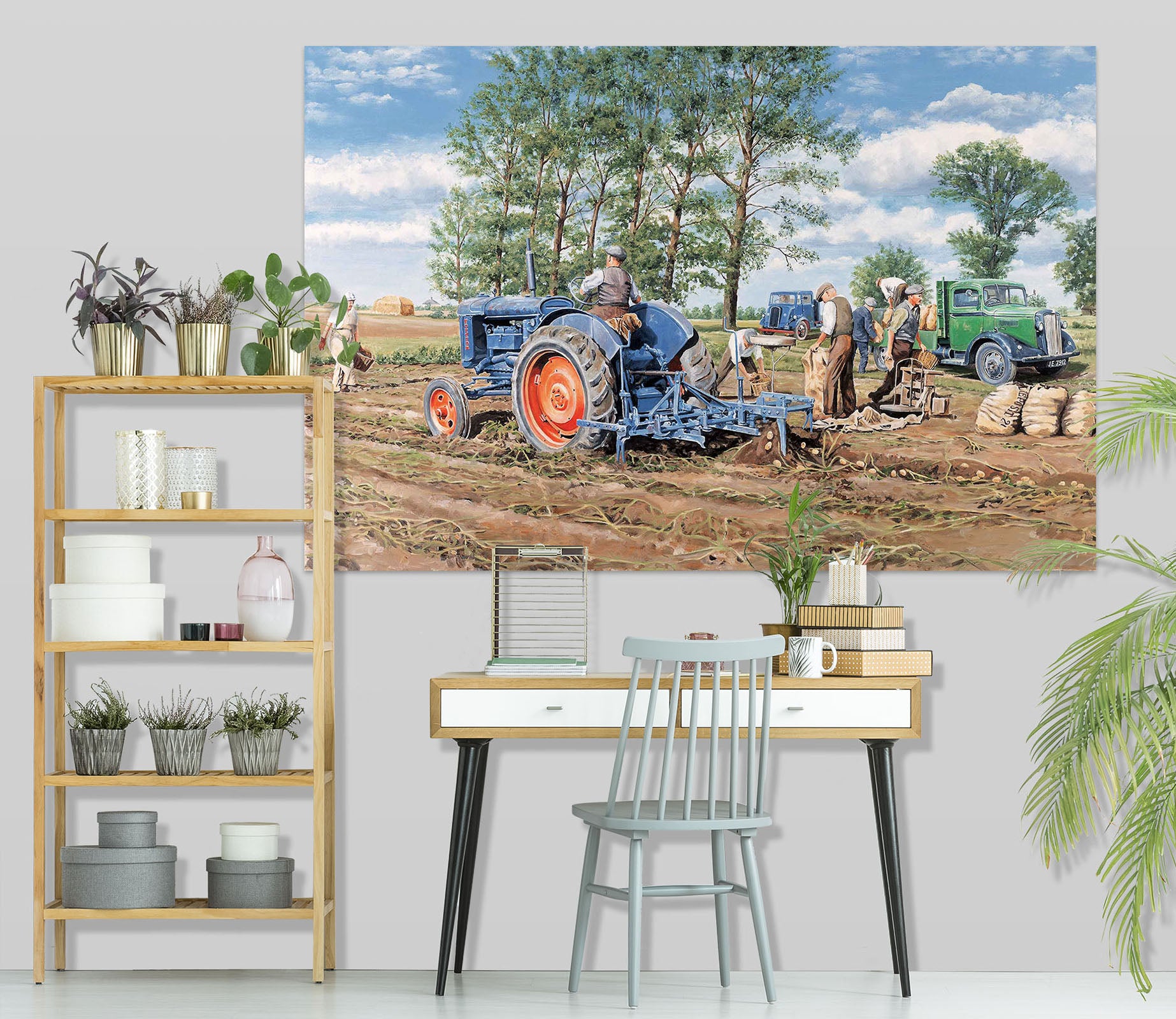 3D Lifting The Crop 046 Trevor Mitchell Wall Sticker