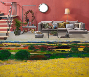 3D Golden Grass Trees 9561 Allan P. Friedlander Floor Mural  Wallpaper Murals Self-Adhesive Removable Print Epoxy