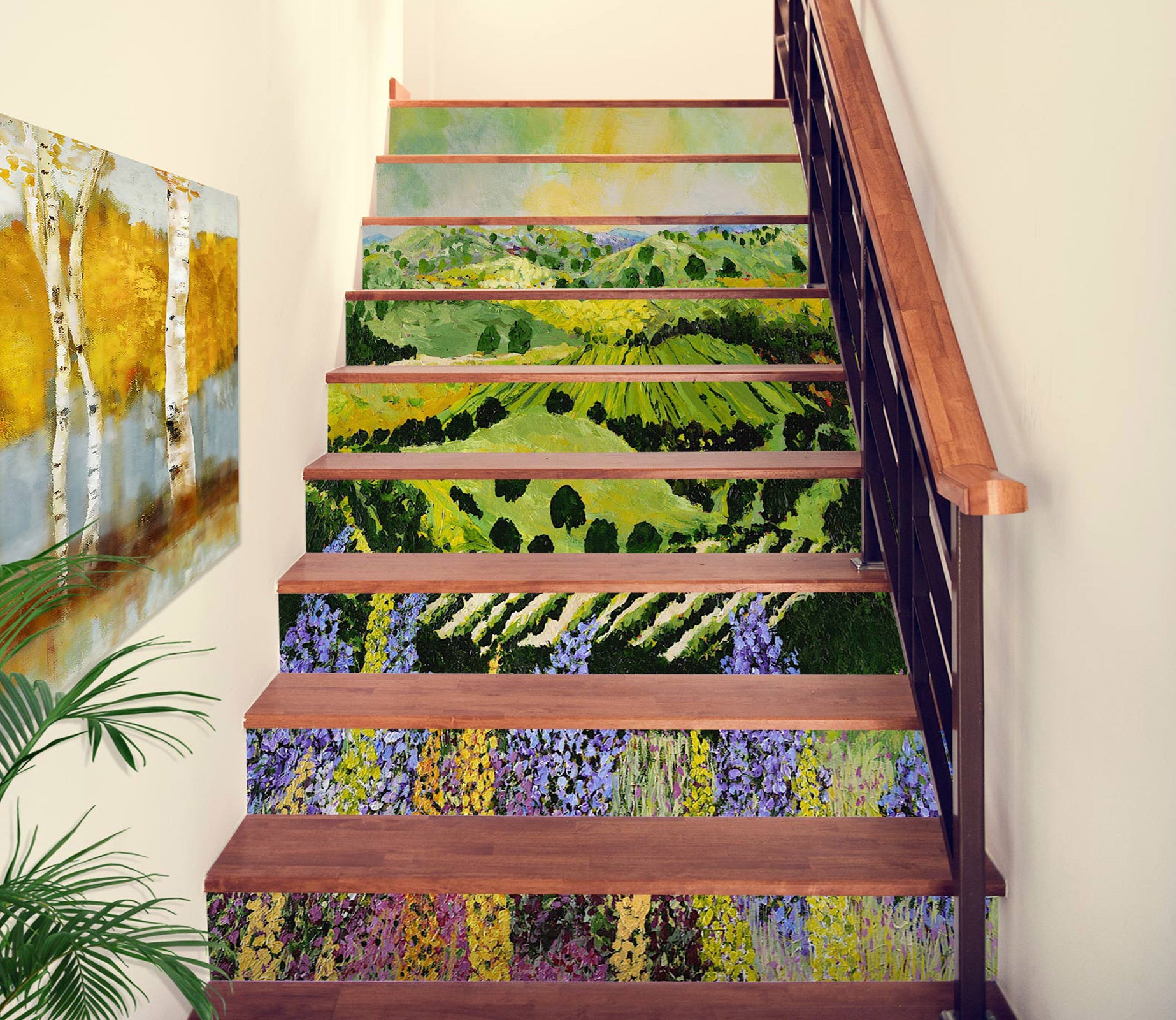3D Field Flowers 89168 Allan P. Friedlander Stair Risers