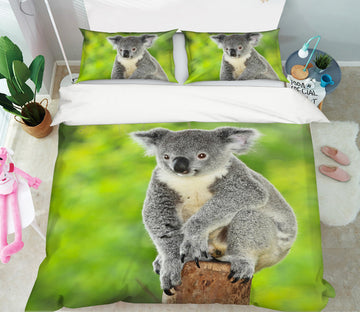 3D Koala Forest 075 Bed Pillowcases Quilt