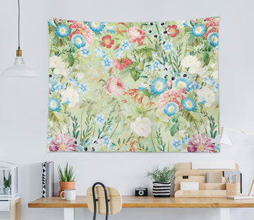 3D Blue Flower 5329 Uta Naumann Tapestry Hanging Cloth Hang