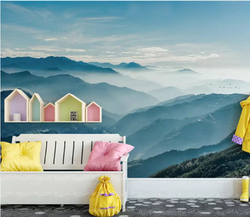 3D Misty Valley 2056 Wall Murals