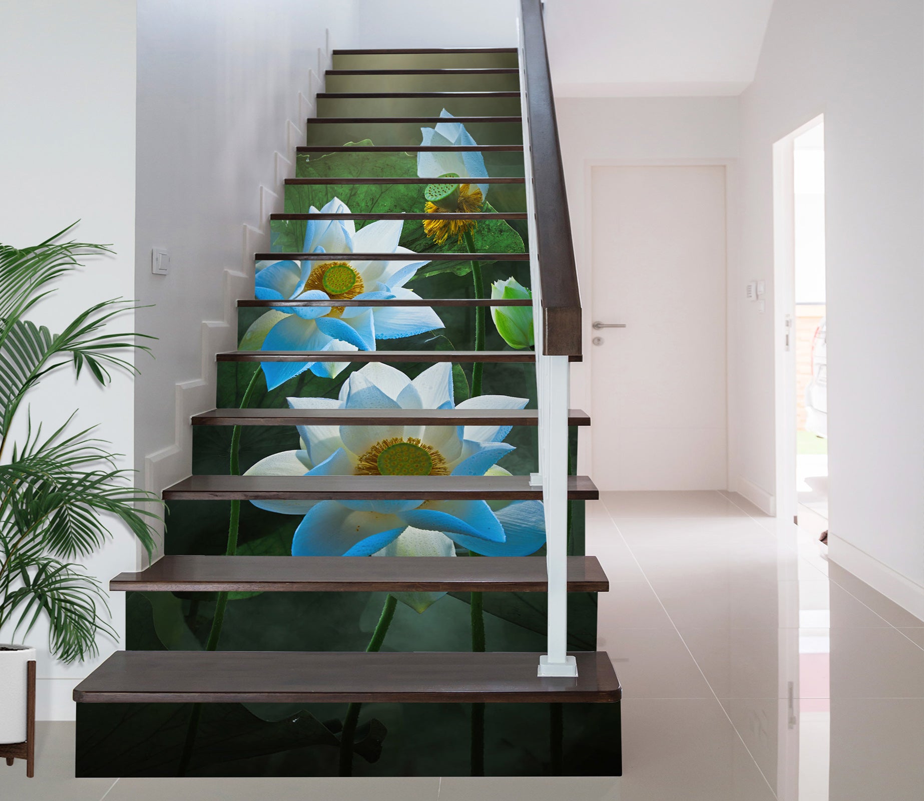 3D Moonlight Lotus 529 Stair Risers