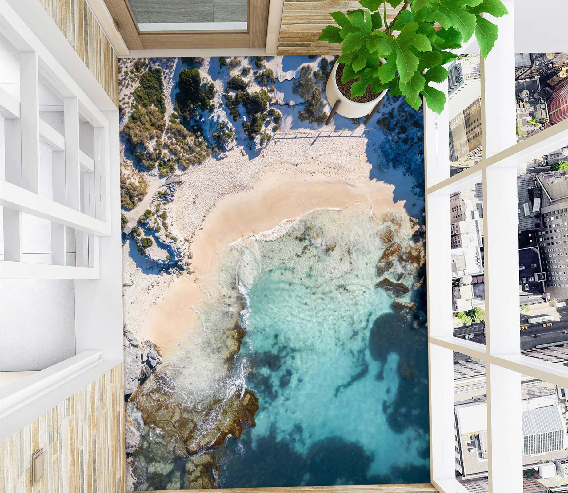 3D Melting Snow Scenery 498 Floor Mural  Wallpaper Murals Rug & Mat Print Epoxy waterproof bath floor