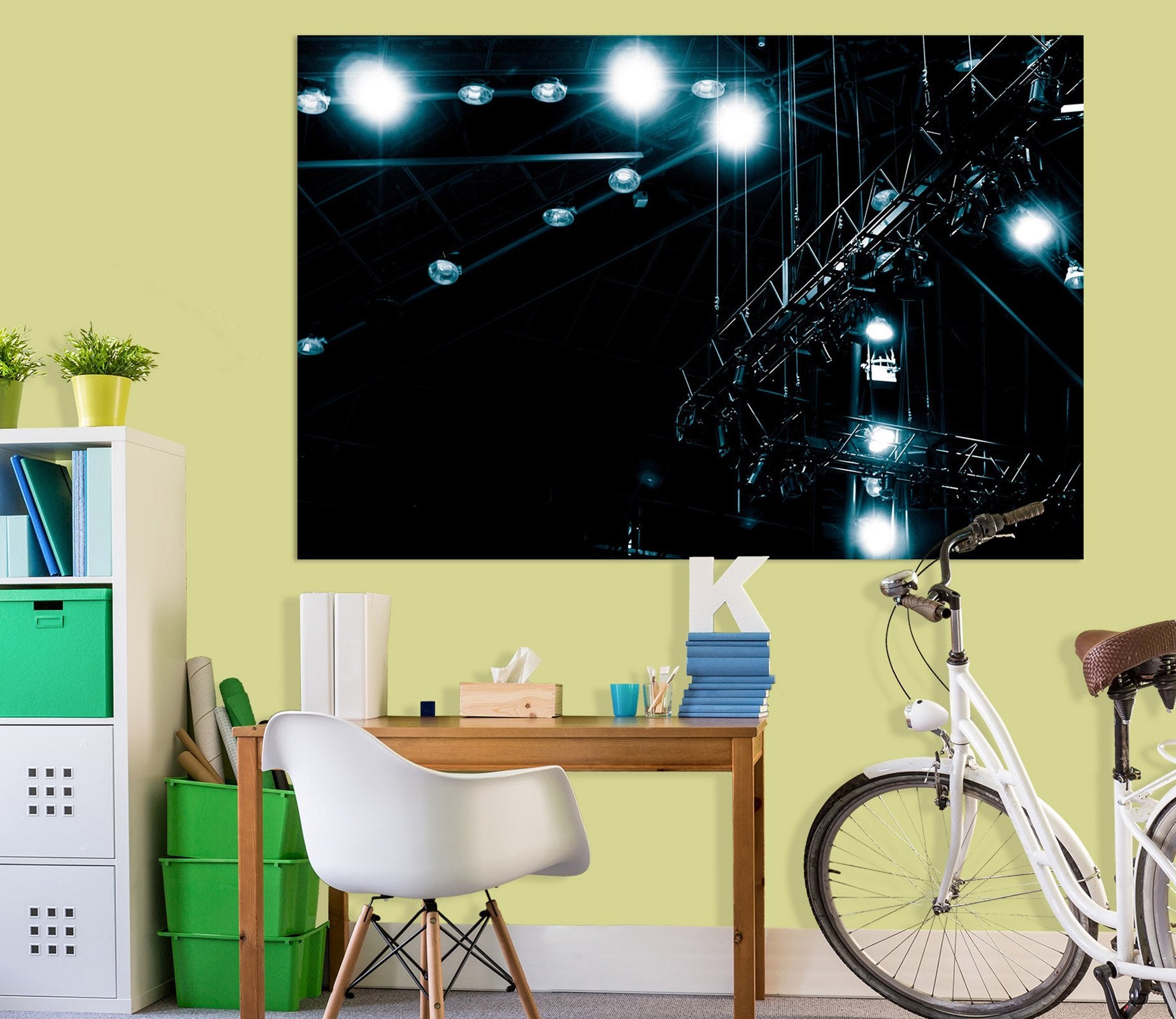 3D Black City Light 021 Noirblanc777 Wall Sticker Wallpaper AJ Wallpaper 2 