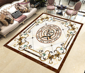3D Rectangular Marble Pattern WG376 Floor Mural Wallpaper AJ Wallpaper 2 