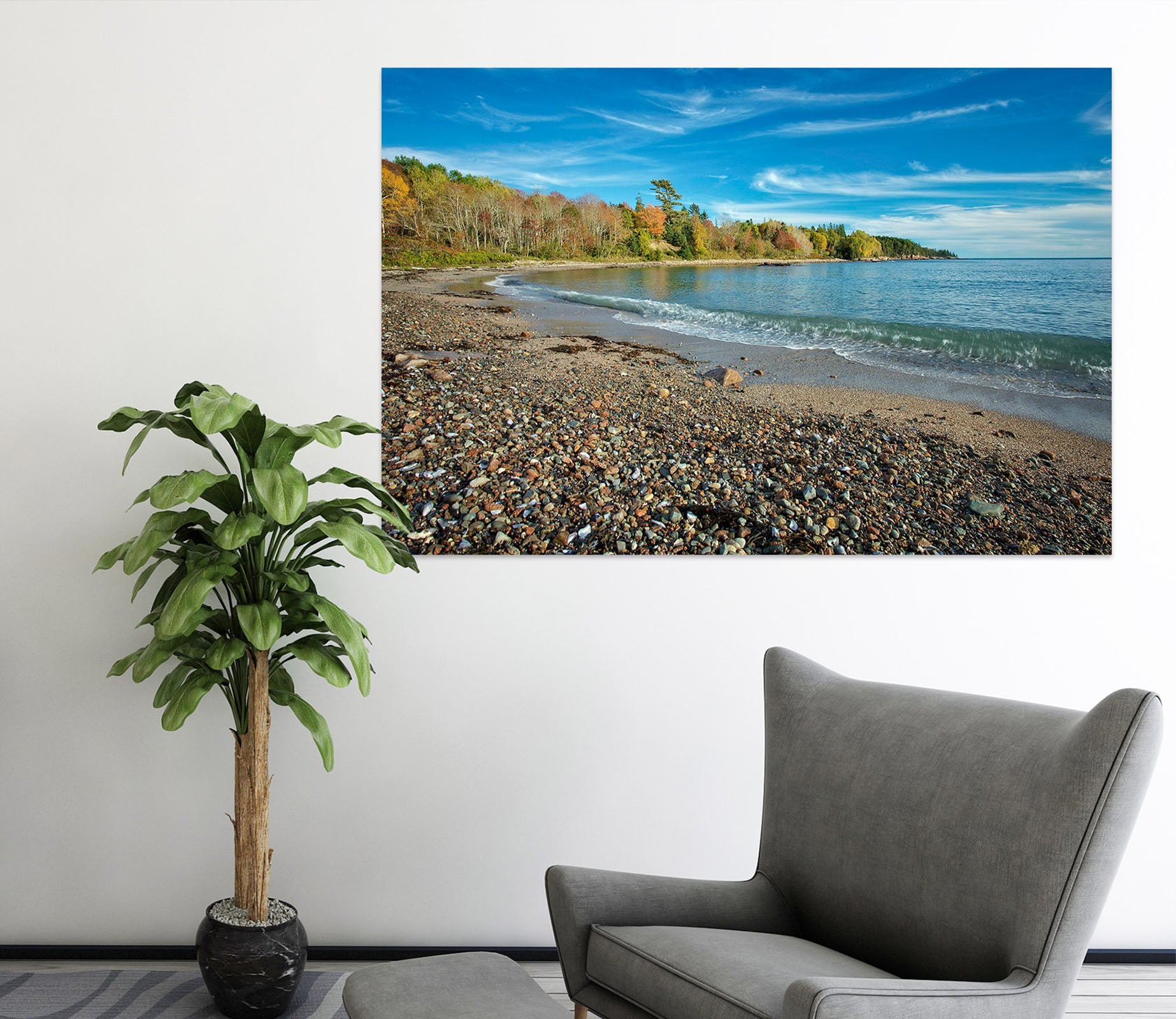 3D Coastline Color 62106 Kathy Barefield Wall Sticker