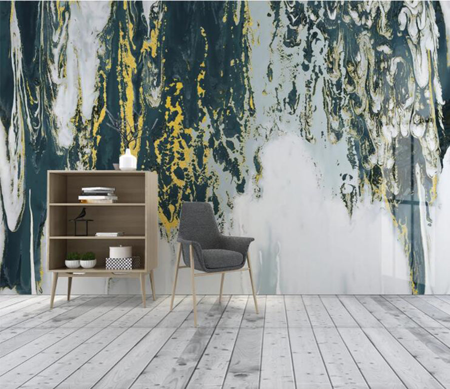 3D Green Abstract WC1825 Wall Murals
