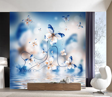 3D Butterfly Fower 1052 Wall Murals