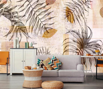 3D Fall Leaves 478 Wall Murals