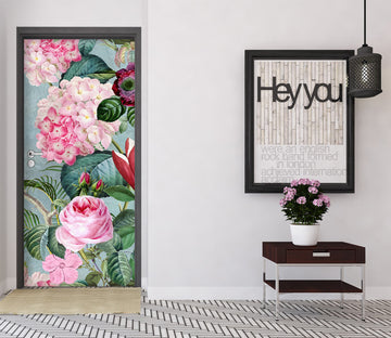 3D Flower Rose Pink 11914 Andrea Haase Door Mural
