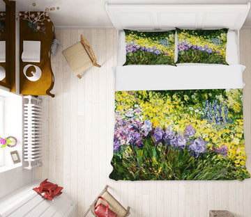 3D Flowers Everywhere 2003 Allan P. Friedlander Bedding Bed Pillowcases Quilt