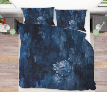 3D Dark Flower Night 2077 Debi Coules Bedding Bed Pillowcases Quilt