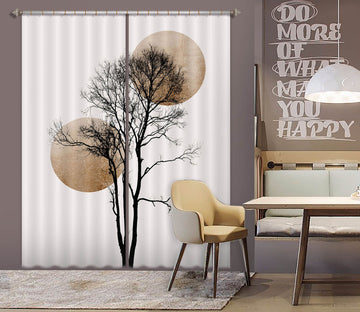 3D Big Tree Pattern 1114 Boris Draschoff Curtain Curtains Drapes