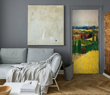 3D Field Golden Bushes 9360 Allan P. Friedlander Door Mural