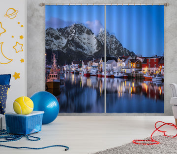 3D Night City 144 Marco Carmassi Curtain Curtains Drapes