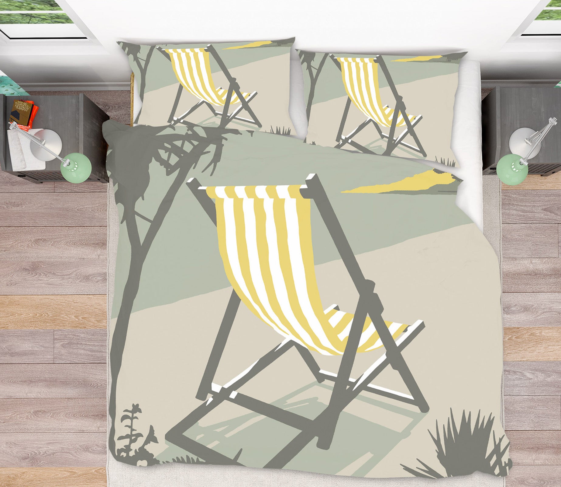 3D Marazion Deckchair 2027 Steve Read Bedding Bed Pillowcases Quilt