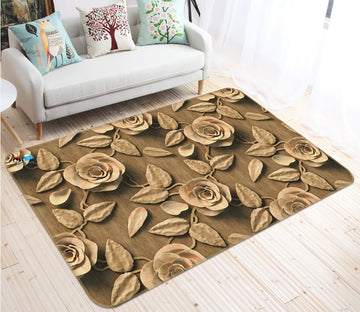 3D Mud Stereoscopic Flower 55 Non Slip Rug Mat Mat AJ Creativity Home 