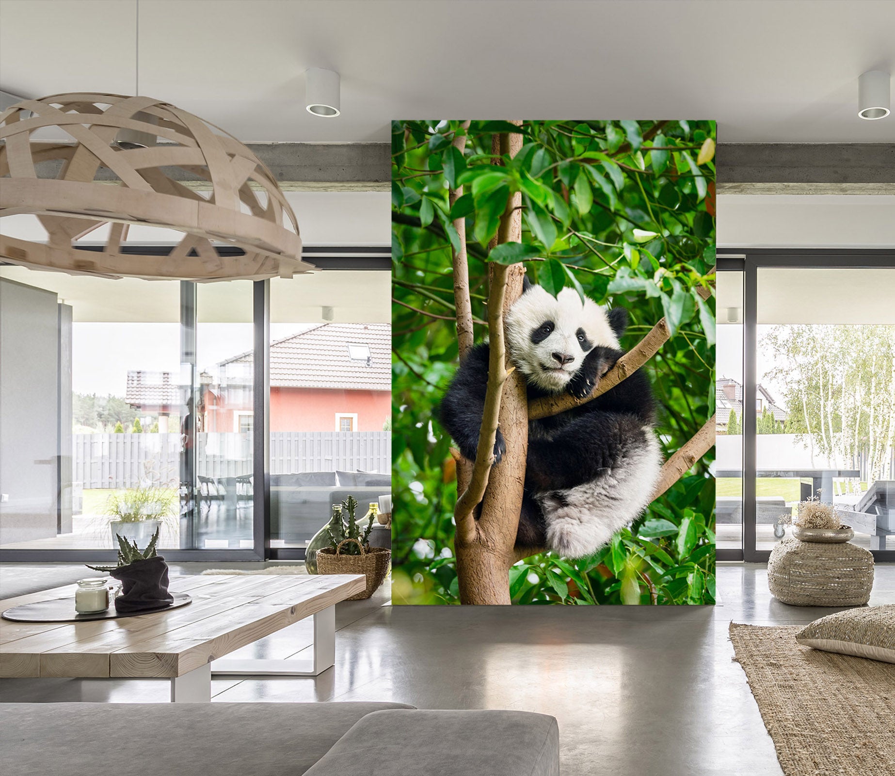 3D Panda Tree 57107 Wall Murals