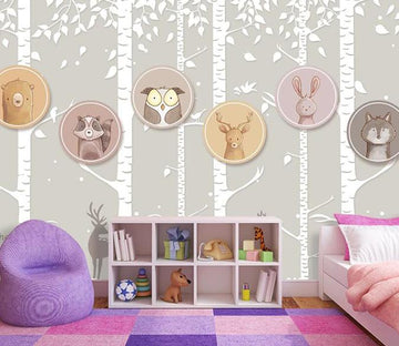 3D Forest Animals 458 Wall Murals Wallpaper AJ Wallpaper 2 