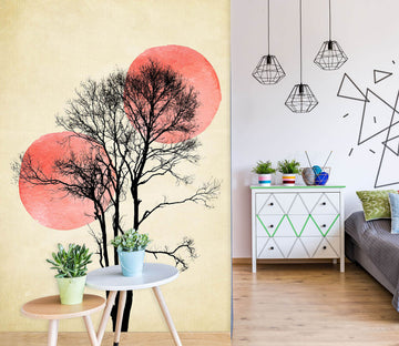 3D Moon Hiding 1411 Boris Draschoff Wall Mural Wall Murals