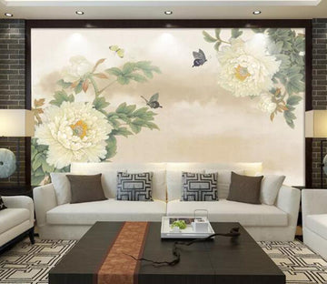 3D Flower Butterfly WG48 Wall Murals Wallpaper AJ Wallpaper 2 