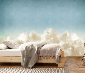 3D White Clouds WG014 Wall Murals