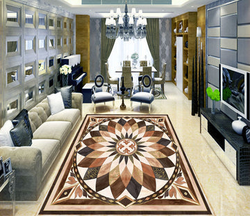 3D Round Petals WG387 Floor Mural Wallpaper AJ Wallpaper 2 