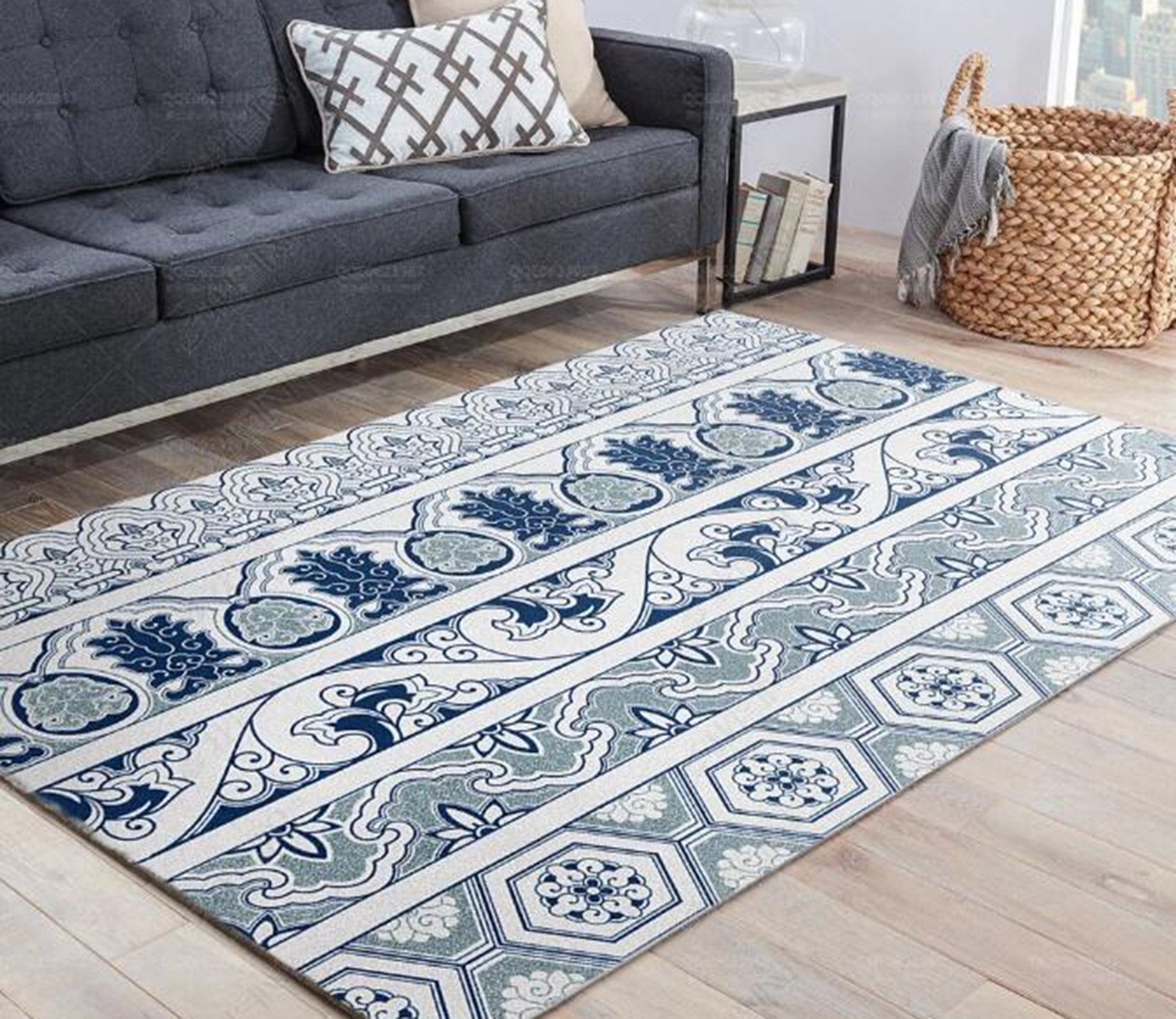 3D Color Geometry WG575 Non Slip Rug Mat Mat AJ Creativity Home 
