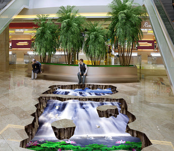 3D Beautiful Waterfall 439 Floor Mural  Wallpaper Murals Rug & Mat Print Epoxy waterproof bath floor