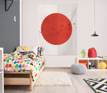 3D Sun Bird 5288 Boris Draschoff Tapestry Hanging Cloth Hang