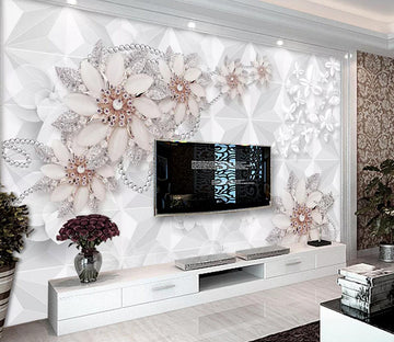 3D Diamond Brooch WC334 Wall Murals