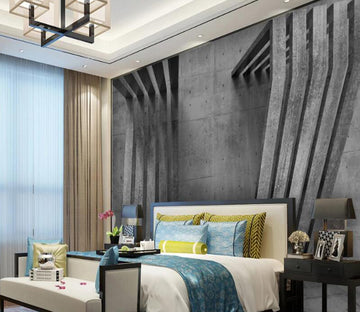 3D Gray Structure 194 Wall Murals