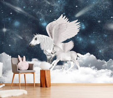 3D Unicorn Wings 1521 Wall Murals