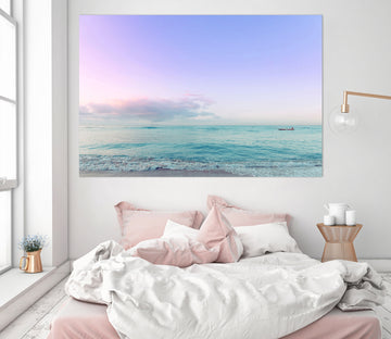 3D Purple Sky 018 Noirblanc777 Wall Sticker